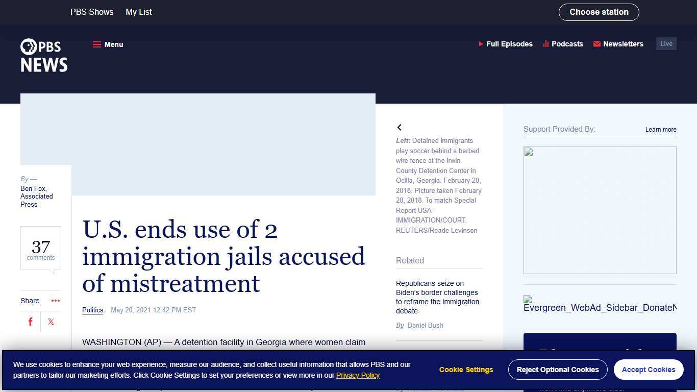 U.S. ends use of 2 immigration jails accused of mistreatment PBS News